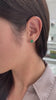 2.75tcw 14K Gold Vivid Dark Green Classic Square Emerald 4 Prong May Birthstone Studs Earrings