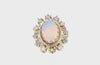 3.85tcw Art Deco Vintage Antique Opal Diamond Cocktail Ring video