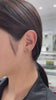 2.0tcw 14K Natural Emerald Round Shape Rich Dark Green Four Prong Earrings Video