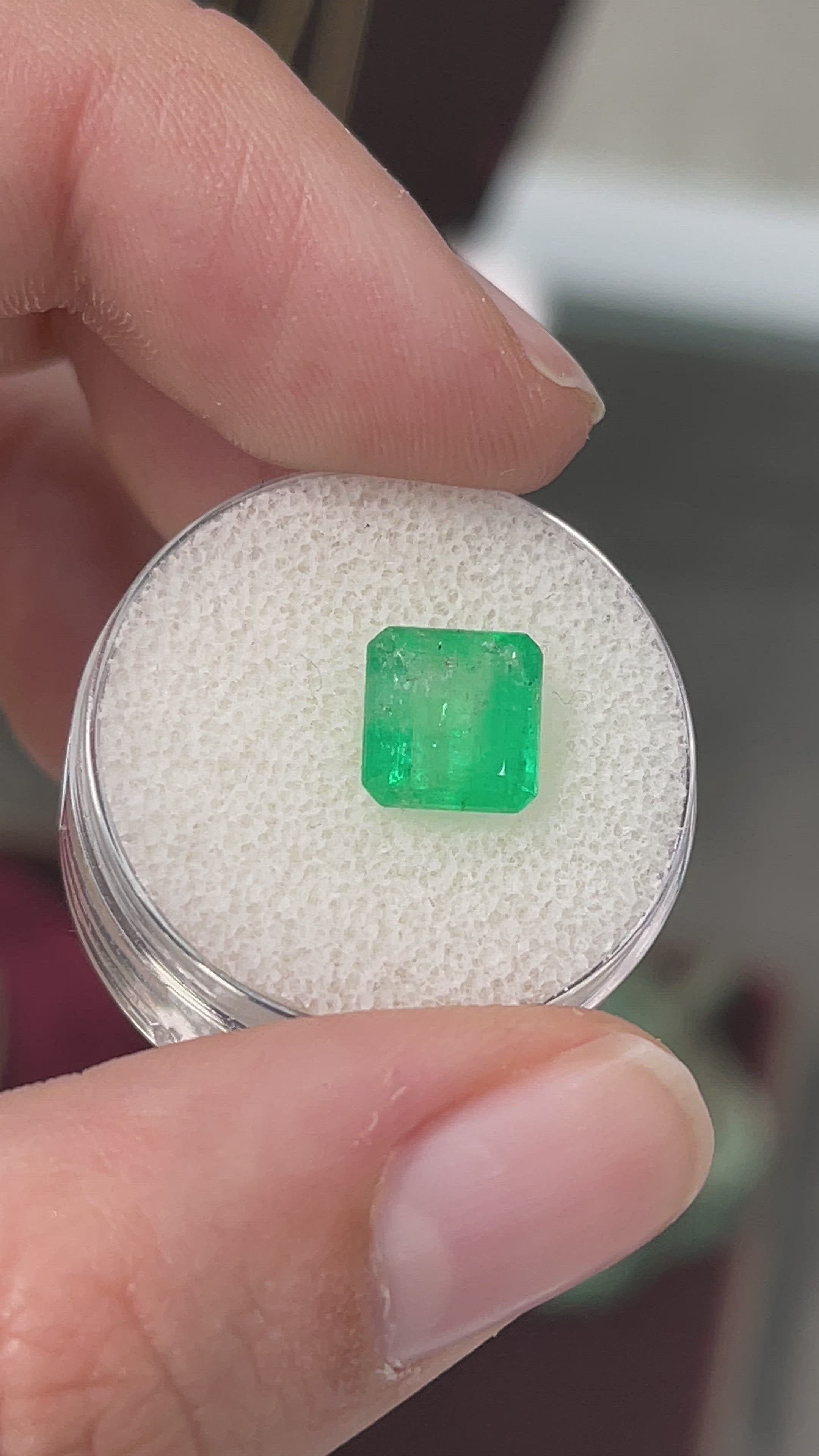 2.39 Carat Natural Loose Colombian Emerald- Asscher Cut