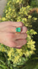 8.51ct 18K AAA Top Huge Bezel Set Mens Emerald Solitaire Gold Signet Pinky Gypsy Ring