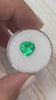 2.45 Carat 9x9 Yellowish Green Natural Loose Colombian Emerald-Heart Cut