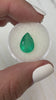 4.30 Carat 13x9 Medium Green Natural Loose Colombian Emerald-Pear Cut