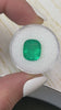 5.69 Carat 12x10 Bluish Green Natural Loose Colombian Emerald- Cushion Cut