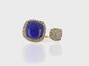 Toi Et Moi Lapis Lazuli Diamond Cuff Ring 14K video