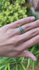 1.32tcw Natural Unisex Emerald Diamond 14K Yellow Gold Ring