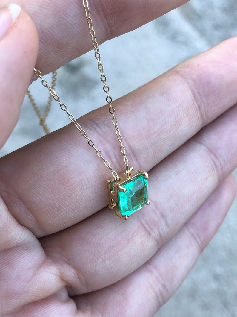  Emerald Slider Necklace
