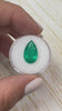 4.73 Carat 16x10 Deep Green Natural Loose Colombian Emerald-Pear Cut