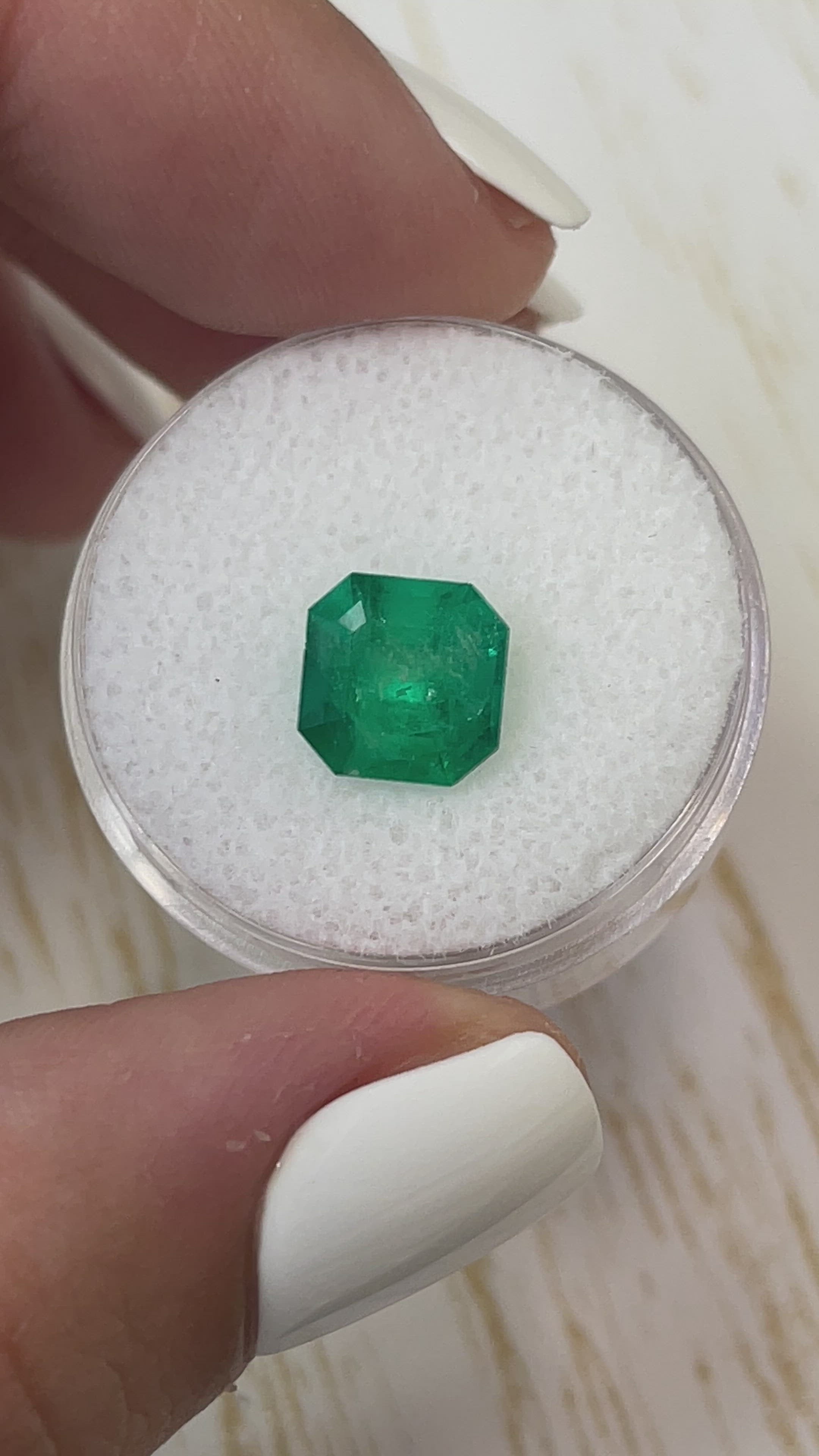 2.55 Carat Forest Muzo Green Natural Loose Colombian Emerald- Asscher Cut