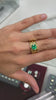 Colombian Emerald Men's Solitaire Ring 18K video