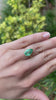 4.22ct Colombian Emerald Bezel Pear Shape Solitaire Ring 14k video