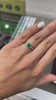 1.48tcw 18K Colombian Emerald Cushion Cut Three Stone Diamond Ring Video