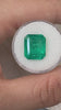 7.39 Carat 14x12 Bluish Green Emerald Cut Loose Colombian Emerald-Emerald Cut