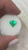 1.91 Carat 8.5x8.5 Green Natural Chunky Pear Loose Colombian Emerald