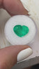 5.80 Carat Bright Green Natural Loose Colombian Emerald-Heart Cut