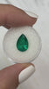 3.37 Carat Minor Oil Fine Muzo Green Natural Loose Colombian Emerald-Pear Cut