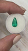 2.31 Carat Vivid Blue Green Natural Loose Colombian Emerald-Pear Cut