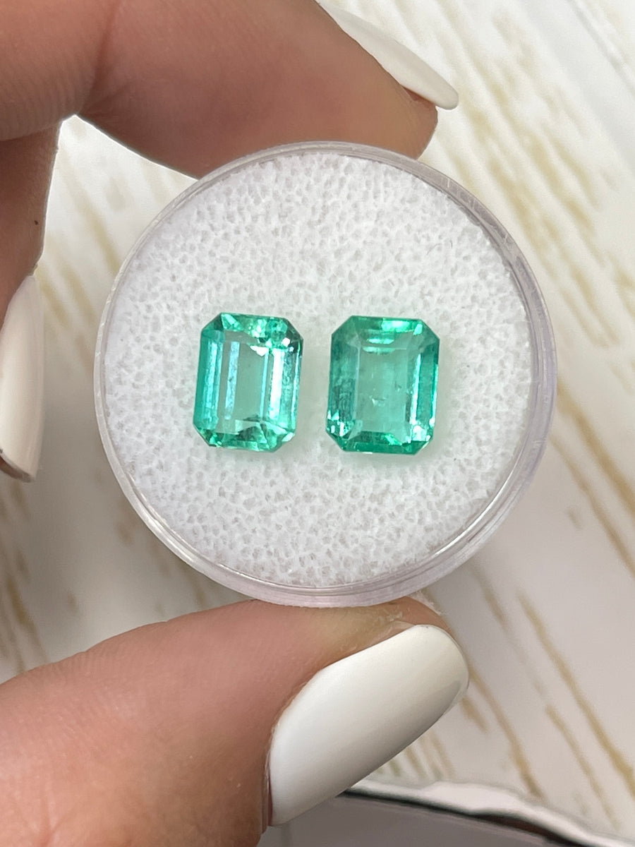 Stunning 3.03 Carat Colombian Emeralds - Green Loose Gemstones
