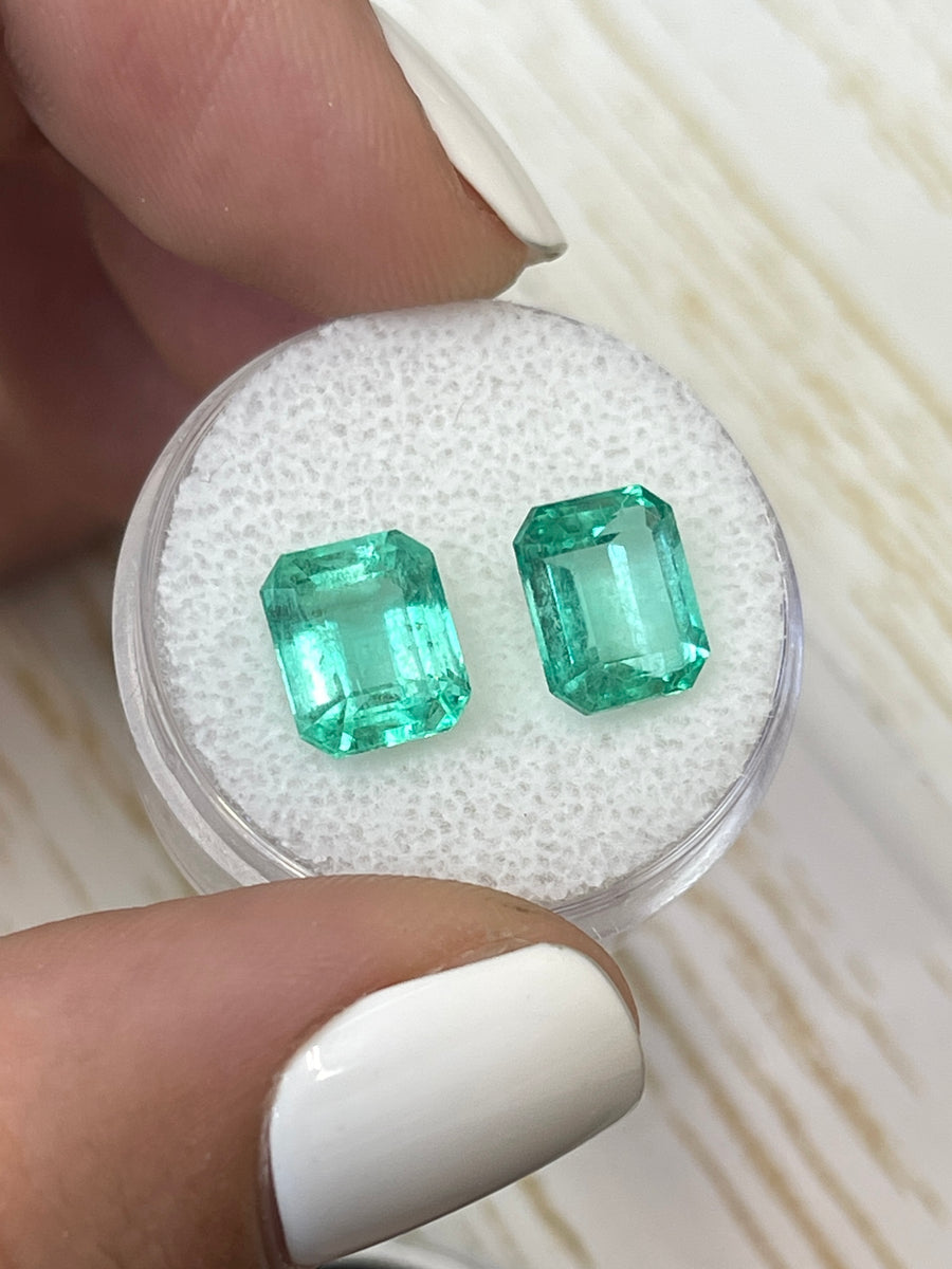 8.5x6.5 Colombian Emeralds, Totaling 3.85tcw