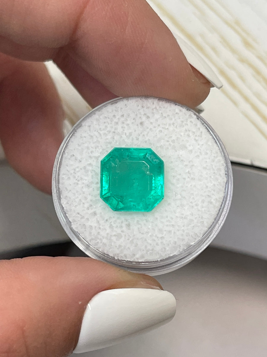 Emerald Gemstone - 4.71 Carat Asscher Cut - Colombian Origin