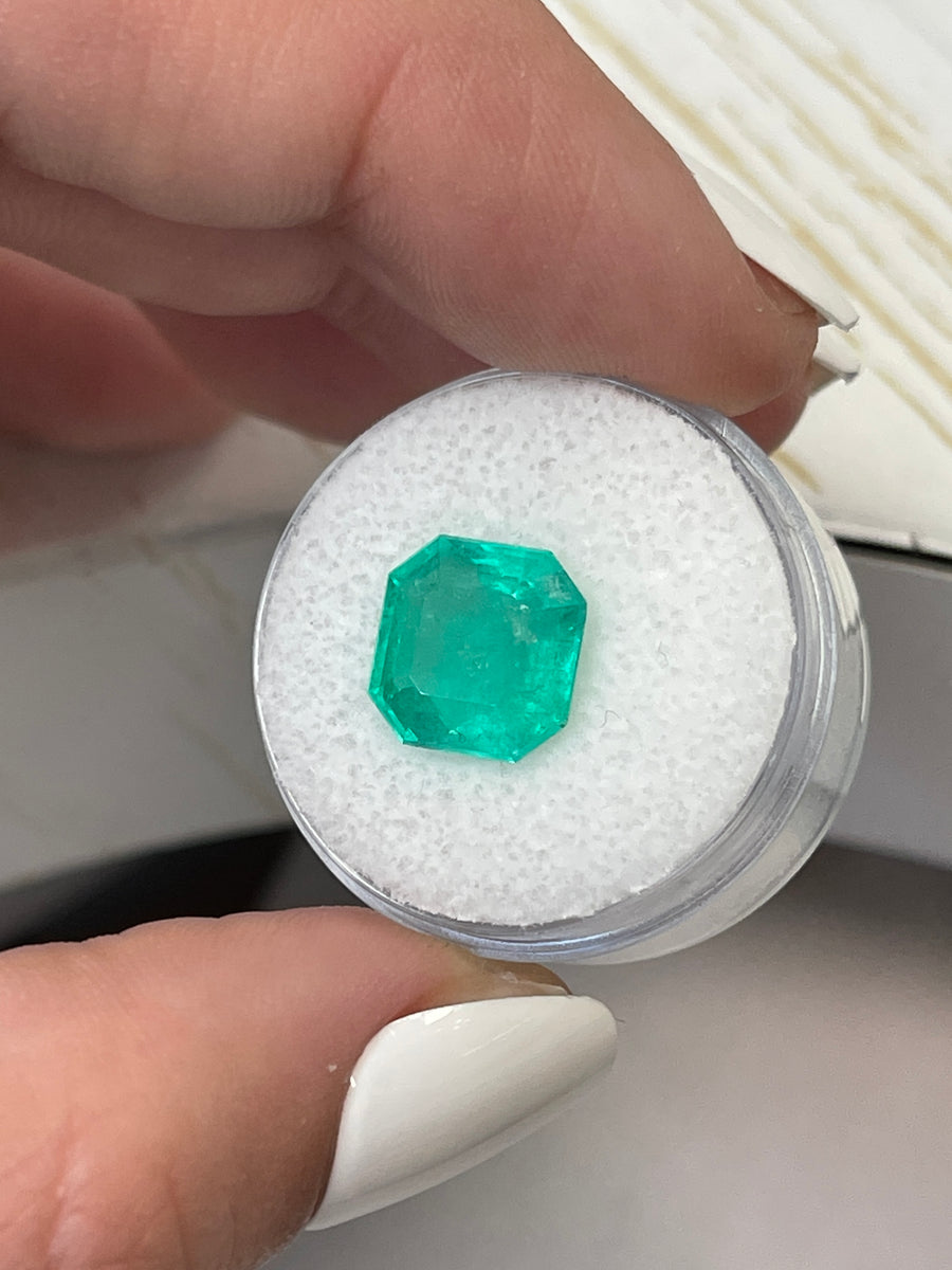 Asscher Cut Emerald - 4.71 Carat - Colombian Loose Gem