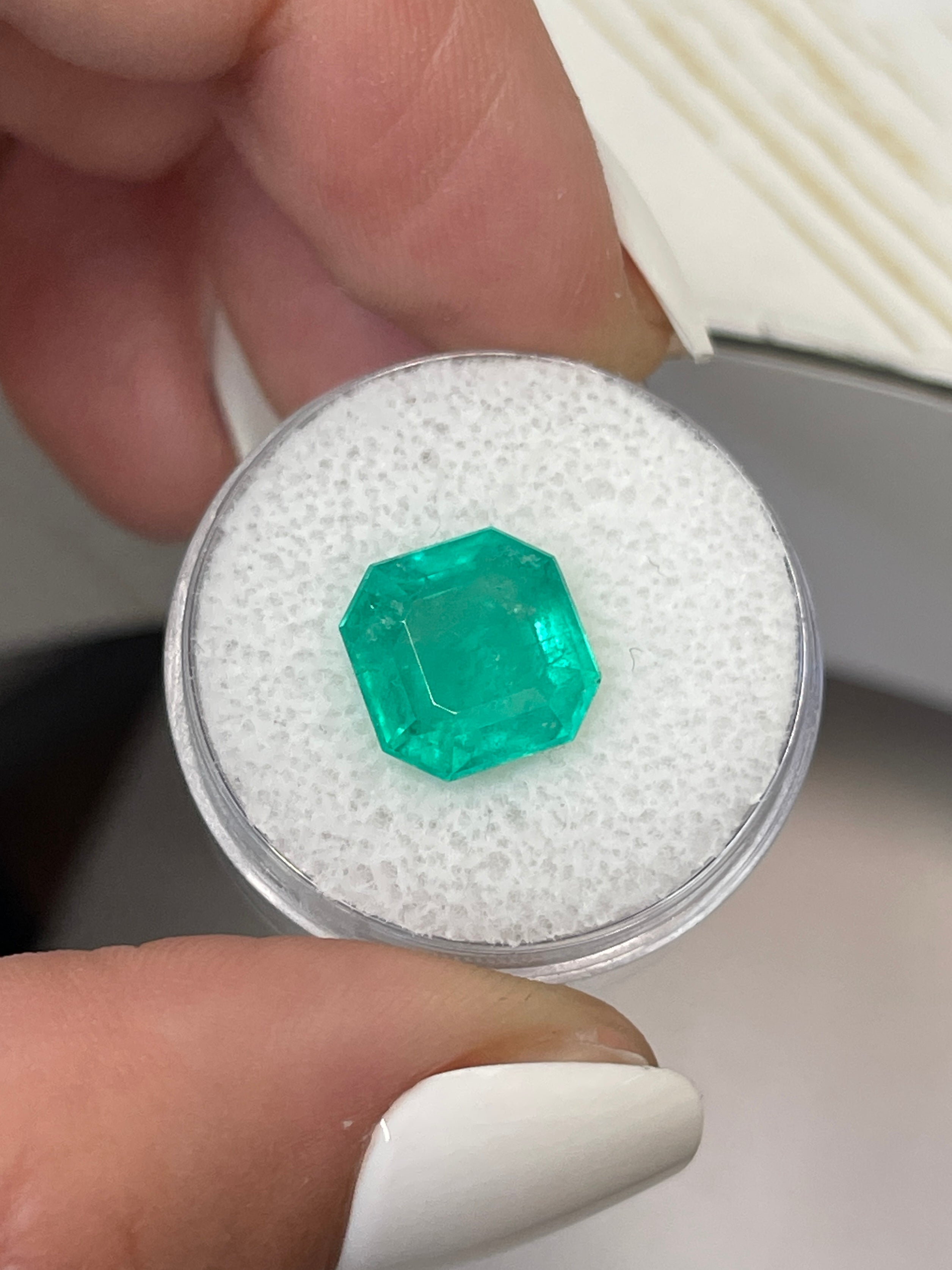 Clipped Corners Emerald - 4.71 Carat Colombian Gemstone