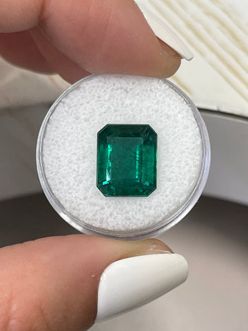 Premium 5.81 Carat Zambian Emerald - Classic Emerald Cut Gemstone