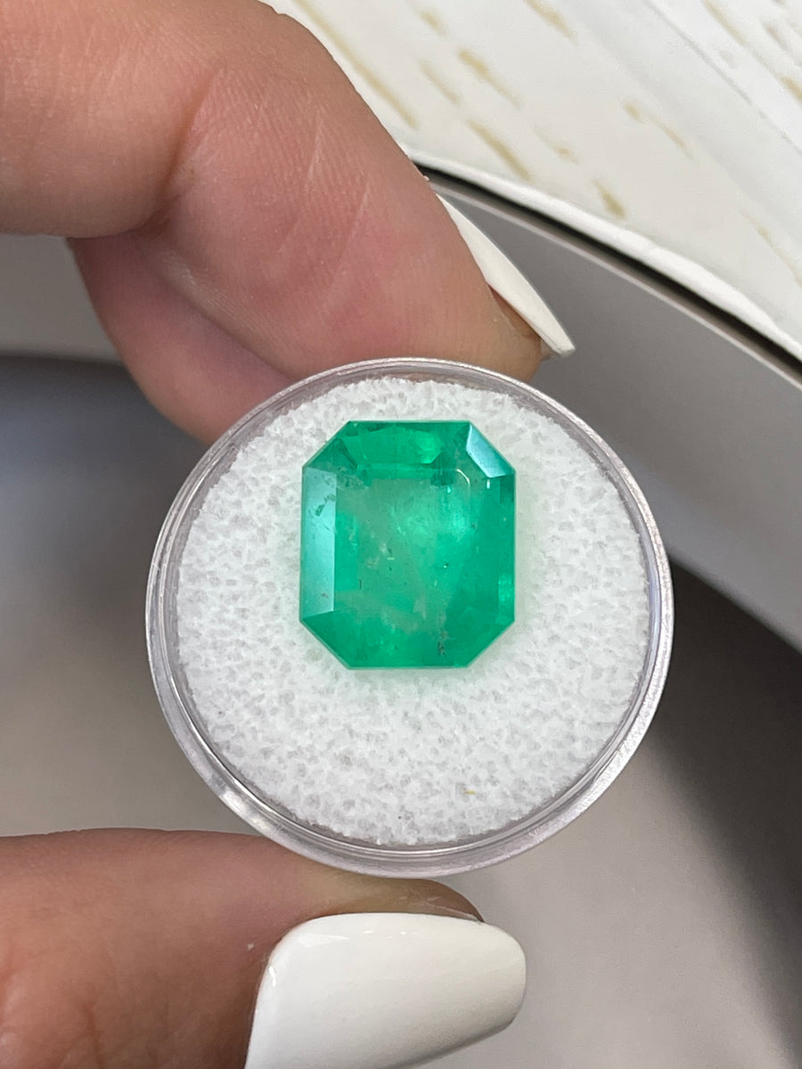 9.66 Carat Colombian Emerald - Emerald Cut Loose Gemstone