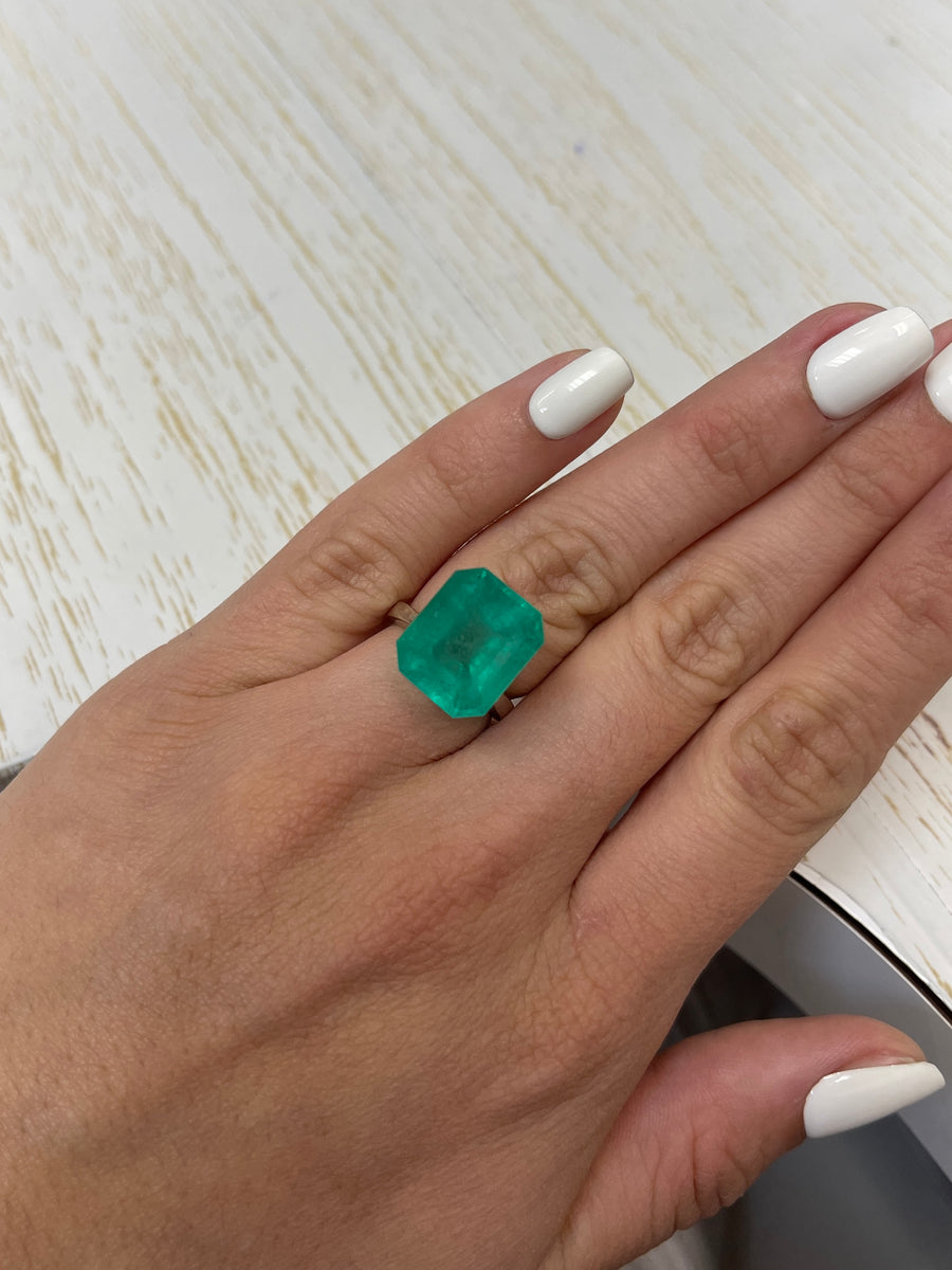 Gorgeous Loose Colombian Emerald - 15.5x13 mm, 12.31 Carat