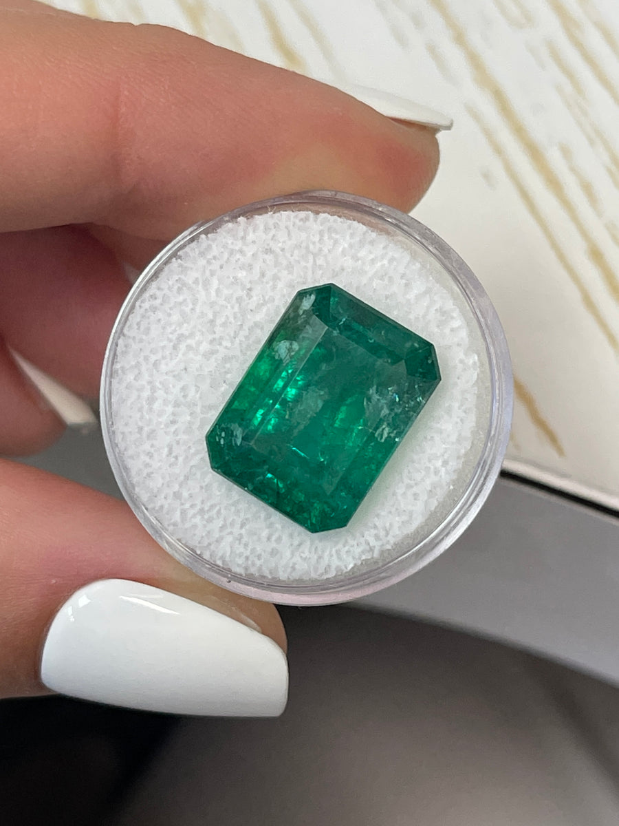 15.6x12 mm Natural Zambian Emerald - Vibrant Deep Green - Loose Stone