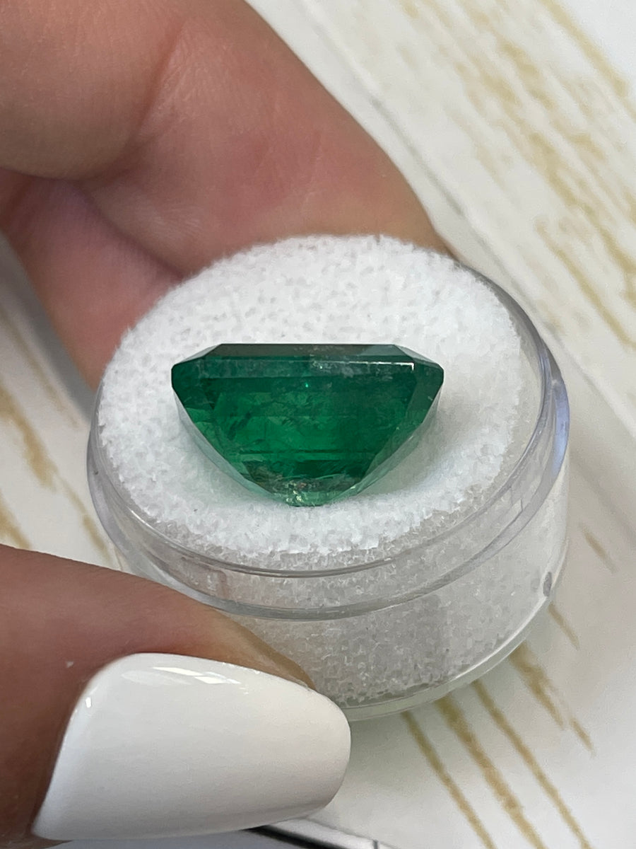 Stunning Deep Green Zambian Emerald - 15.6x12 mm - Loose Gemstone