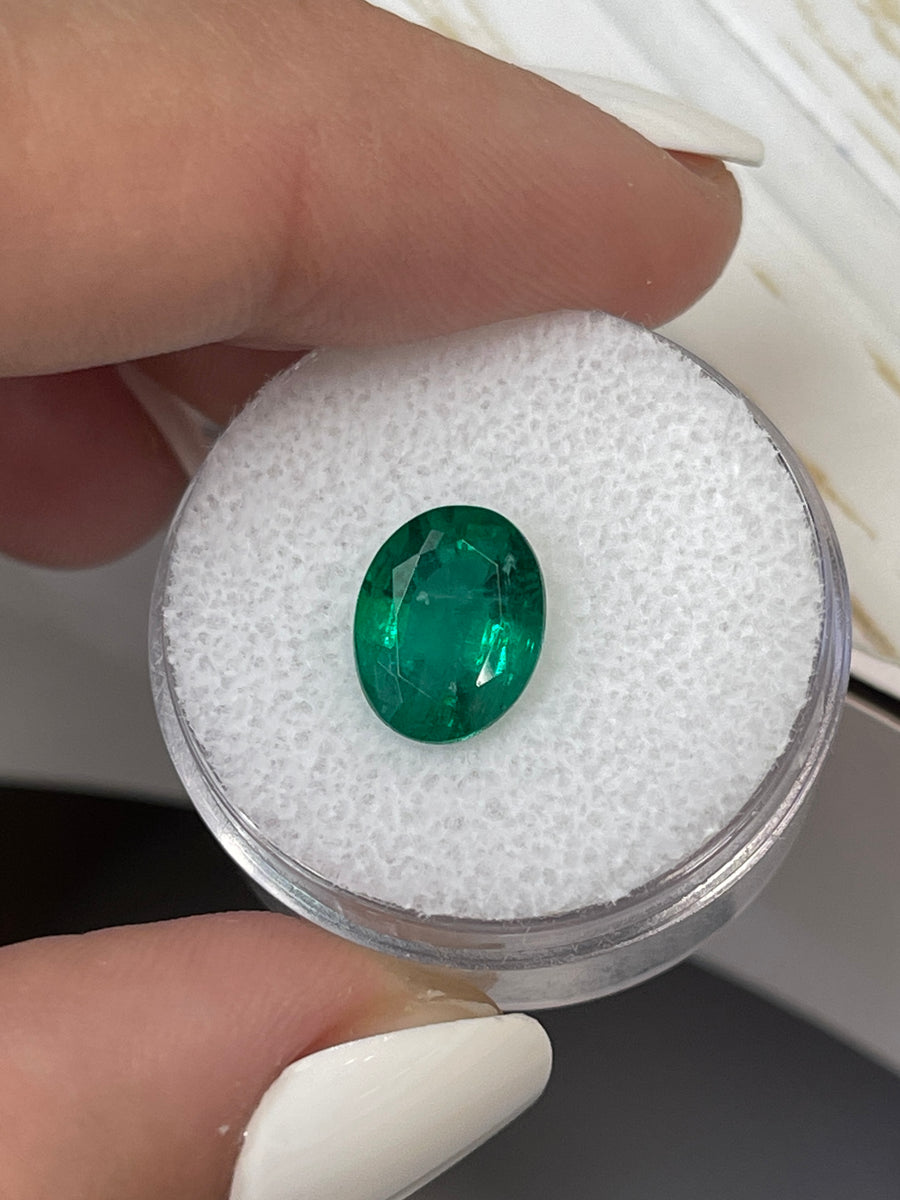 Classic Natural Loose Zambian Emerald - 2.90 Carat Oval