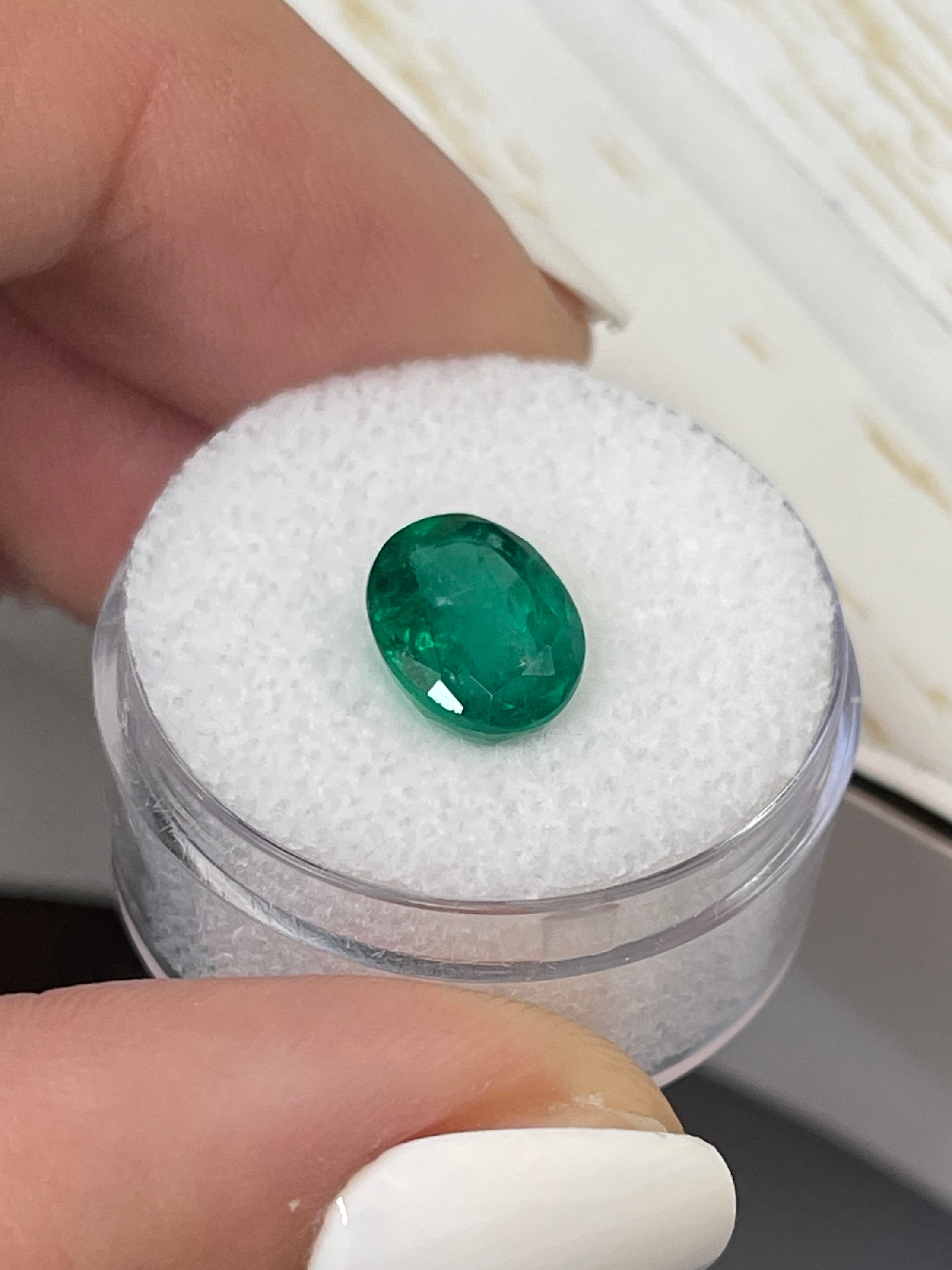 Oval Cut 2.90 Carat Zambian Emerald - Timeless Emerald Green