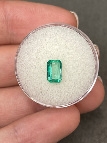 1.16 Carat Colombian Emerald - Emerald Cut - VS Clarity - Green Gemstone