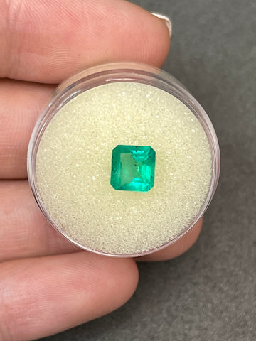 Unmounted Colombian Emerald - Asscher Cut, 18 Carat, 6.5mm x 6.5mm
