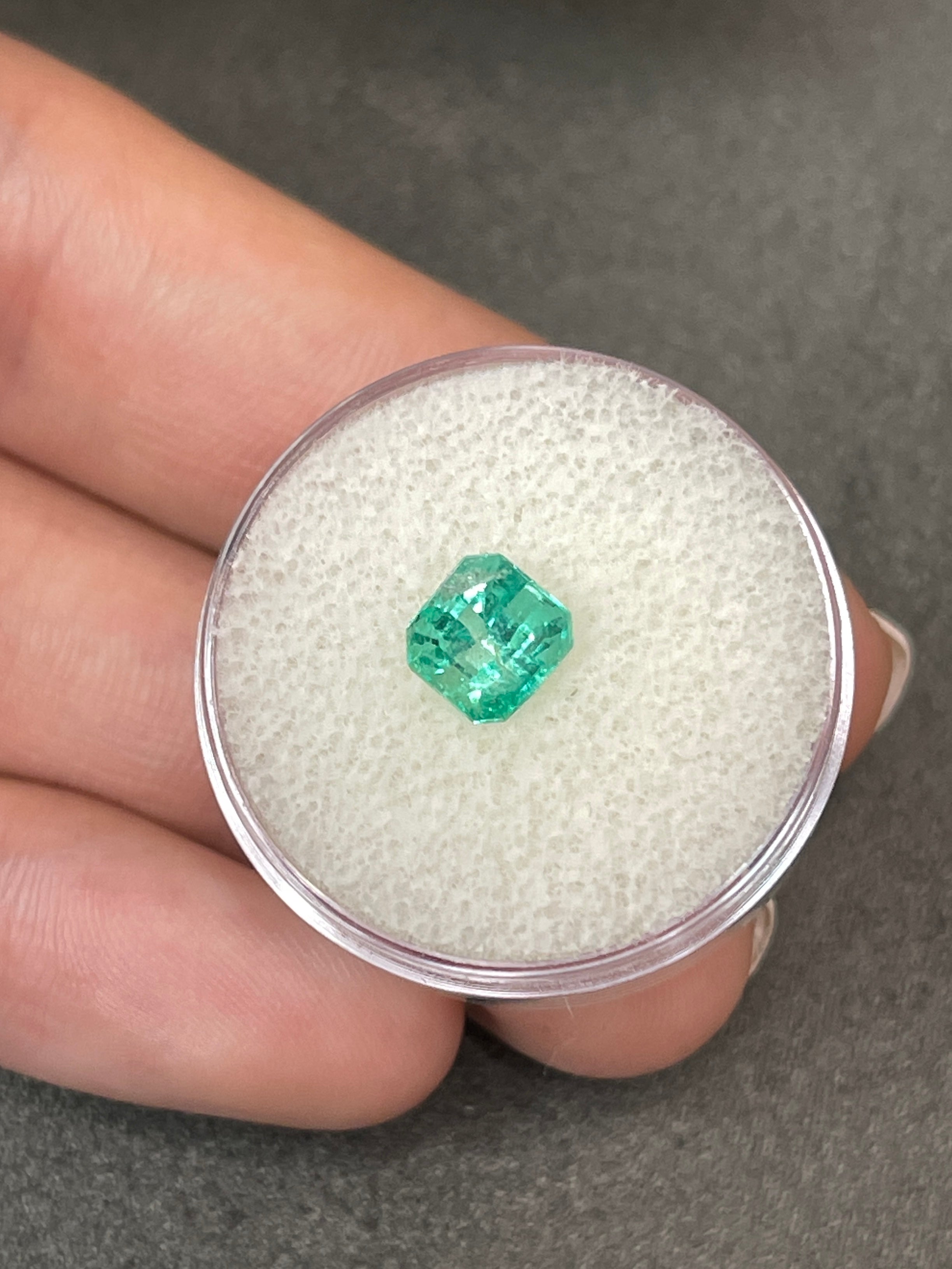 Vibrant Green Colombian Emerald - 1.28 Carat Loose Stone