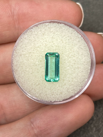 Emerald Cut Colombian Emerald - 1.37 Carats, VVS Clarity, Green Gem