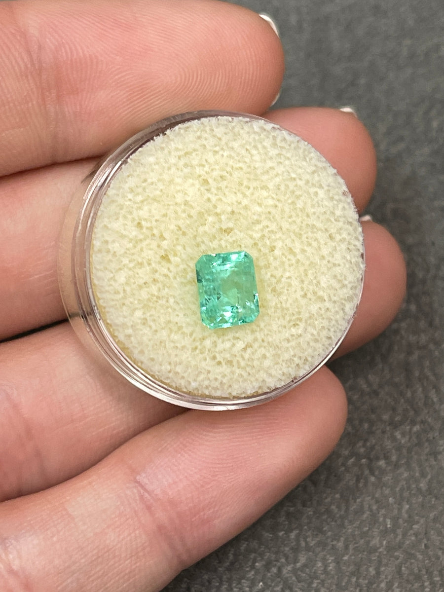 1.48 Carat Colombian Emerald in Emerald Cut, Untouched Beauty