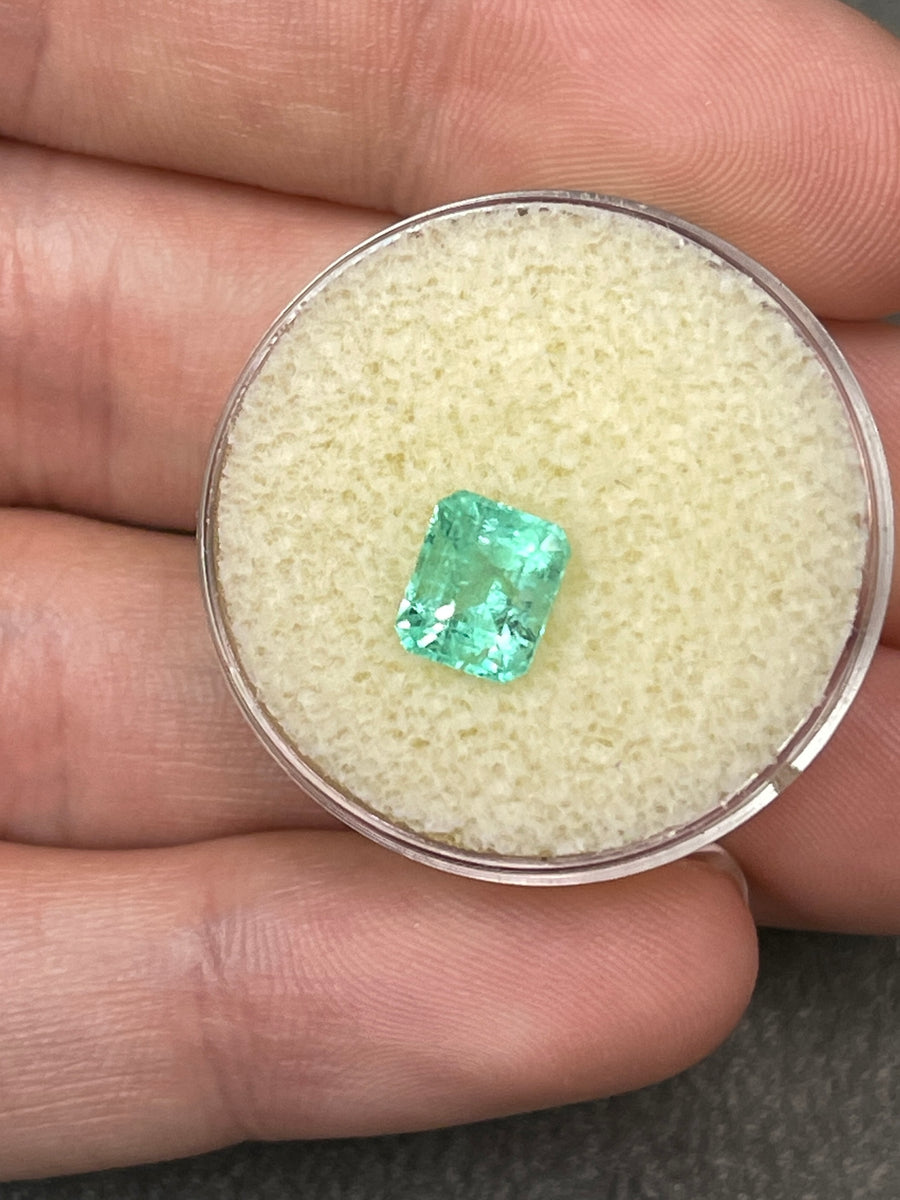 Untreated Colombian Emerald: 1.48 Carat, Exquisite Emerald Cut