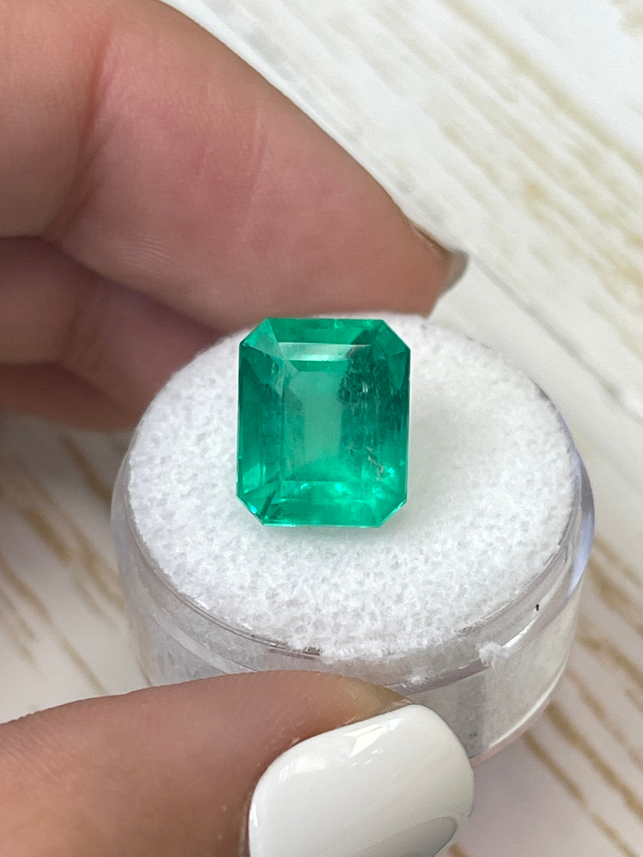 Emerald Cut Colombian Emerald - 7.81 Carat Loose Gemstone