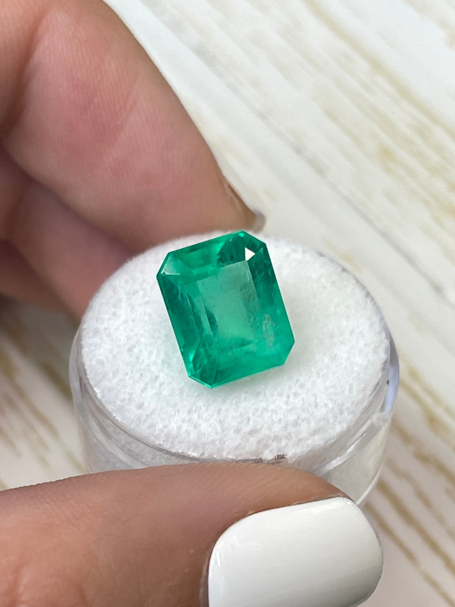 12x10 Emerald Cut Colombian Emerald Gem - 7.81 Carat Loose