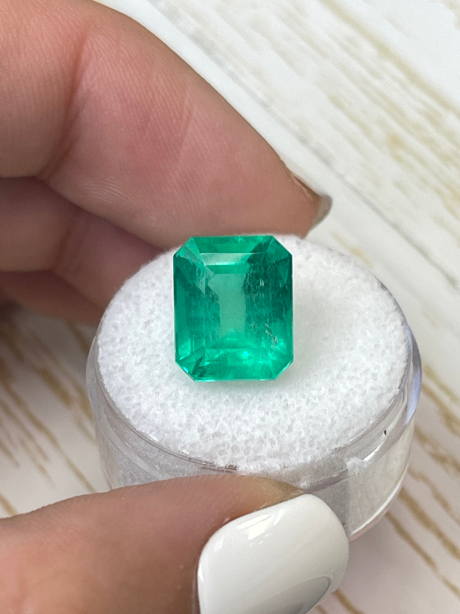 Magnificent 7.81 Carat Emerald Cut Emerald - Loose Colombian Gem