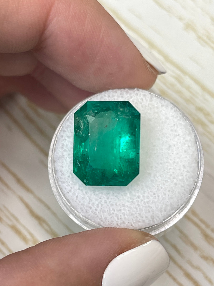 Emerald Cut 11.47 Carat Colombian Emerald - Unmounted Natural Gem