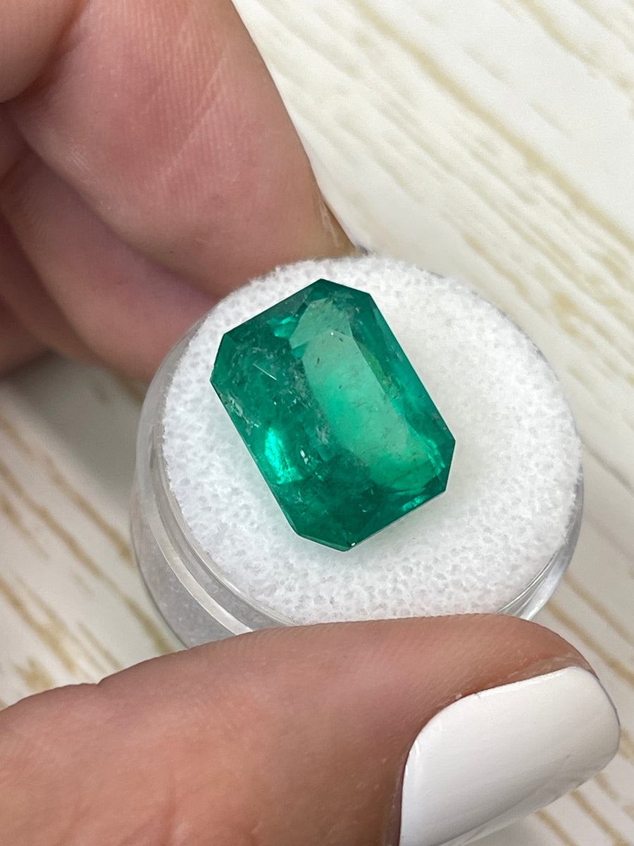 Colombian Emerald Gemstone - 11.47 Carat Fine Natural - Emerald Cut