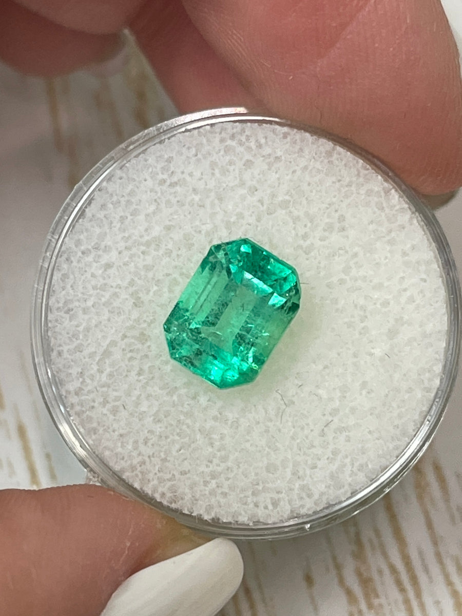 Vibrant Apple Green Colombian Emerald - 2.94 Carat Loose Stone