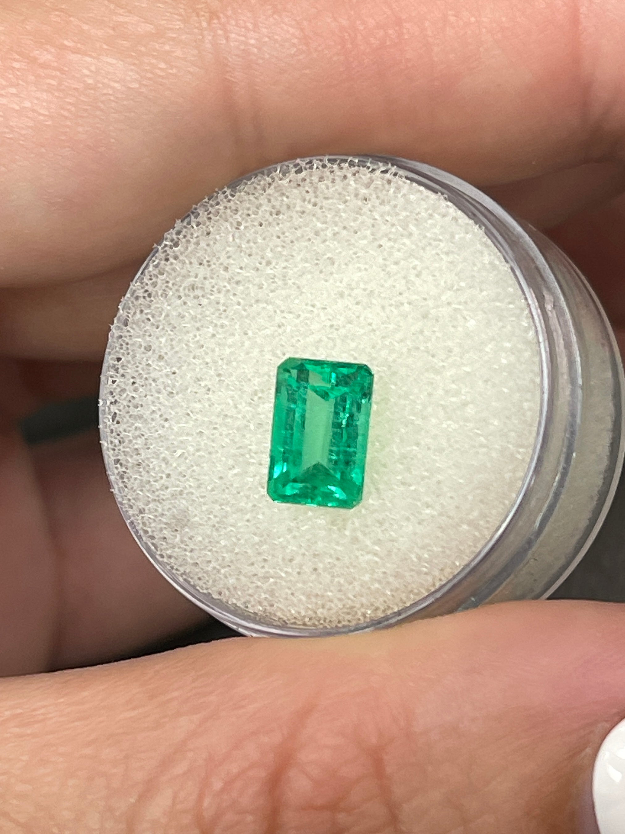 1.77 Carat Loose Colombian Emerald - Emerald Cut, Stunning Green