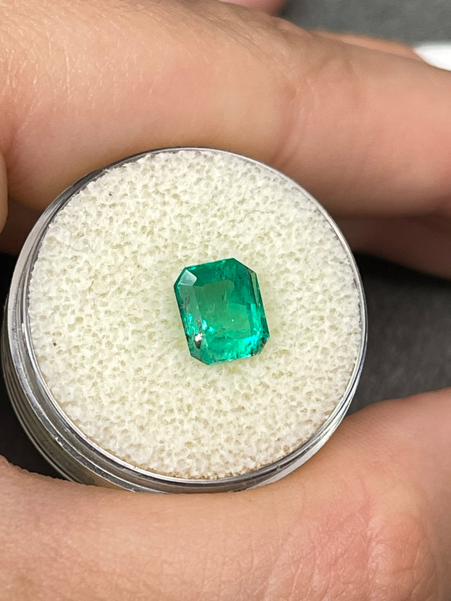 Colombian Emerald - Emerald Cut, 1.89 Carat, Imperfections Included