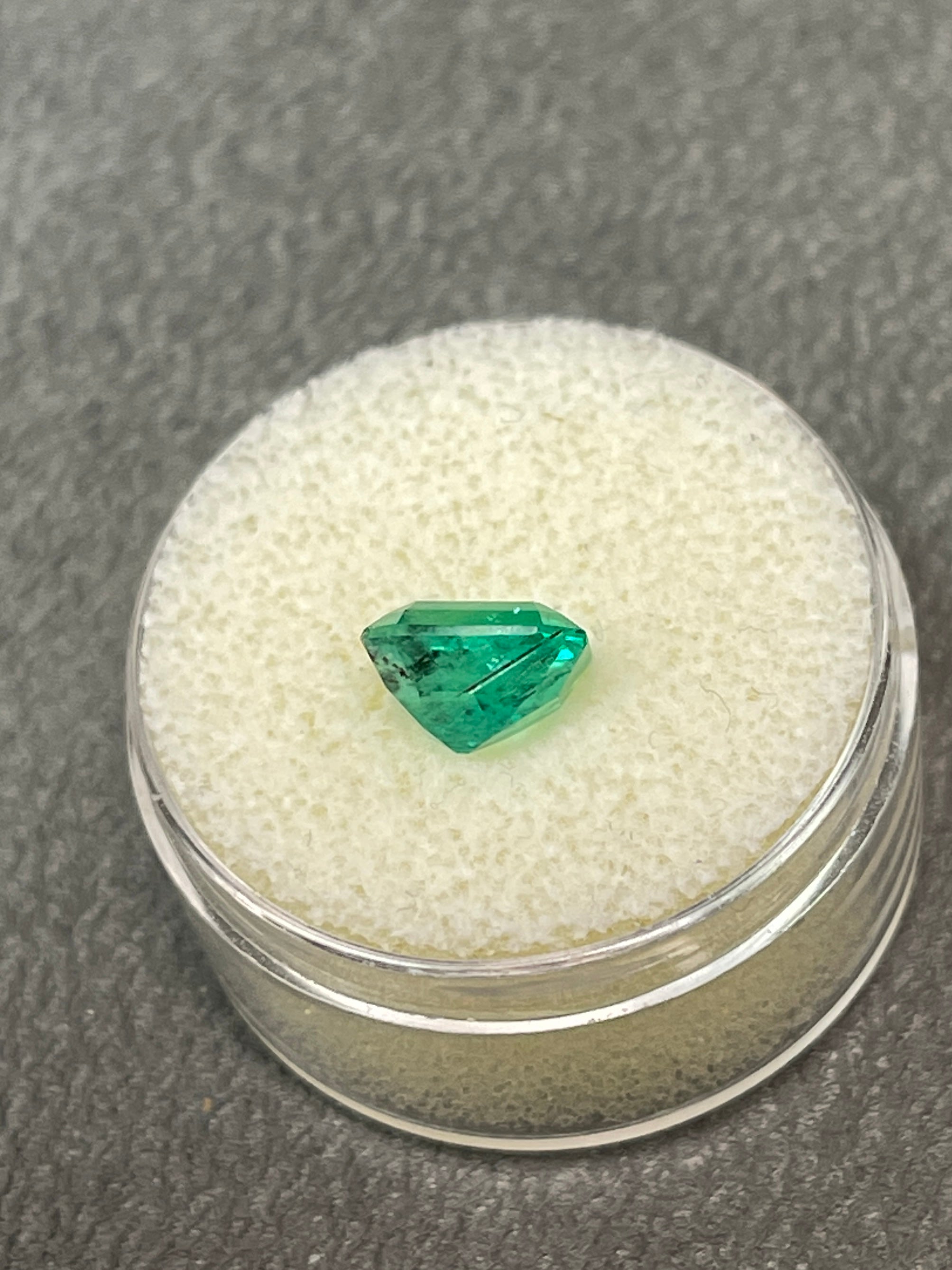 Emerald Cut Loose Colombian Emerald - 1.89 Carat, Showing Natural Flaws