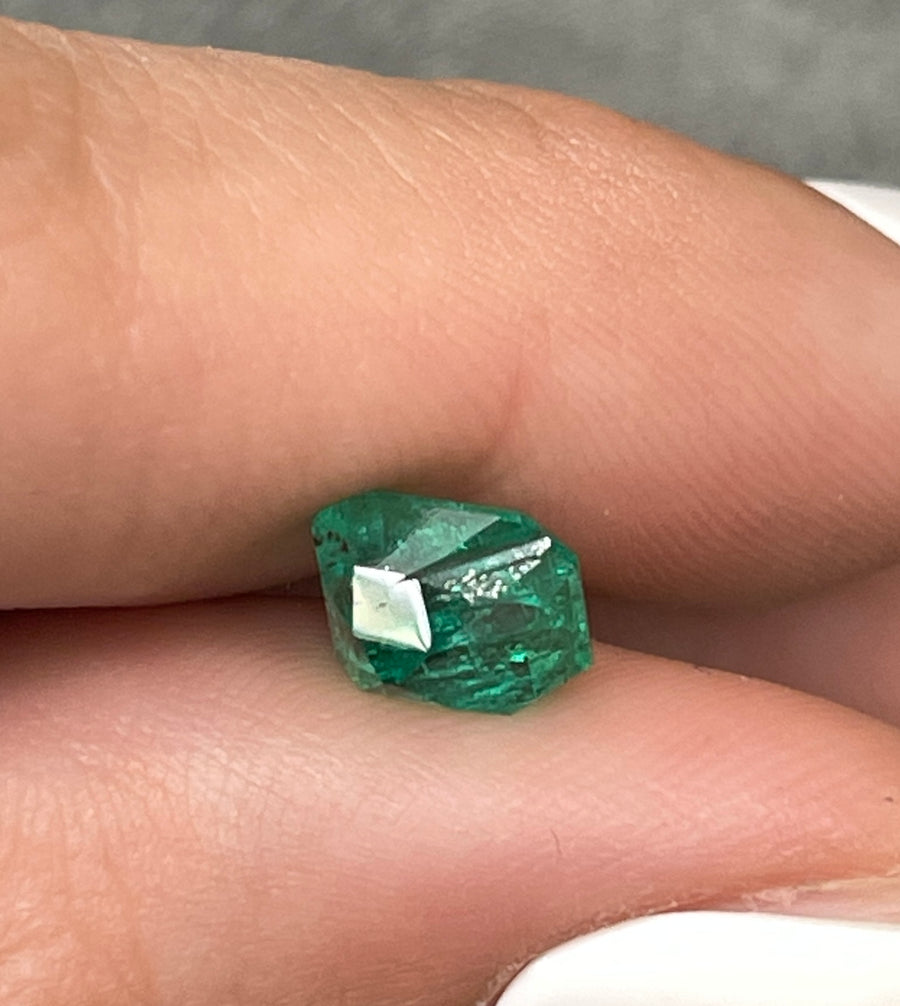 Muzo Green Natural Colombian Emerald - Emerald Cut, 1.89 Carat, Slight Imperfections