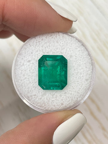 Superb 5.20 Carat Colombian Emerald - Traditional Emerald Cut, 12x10 Dimensions